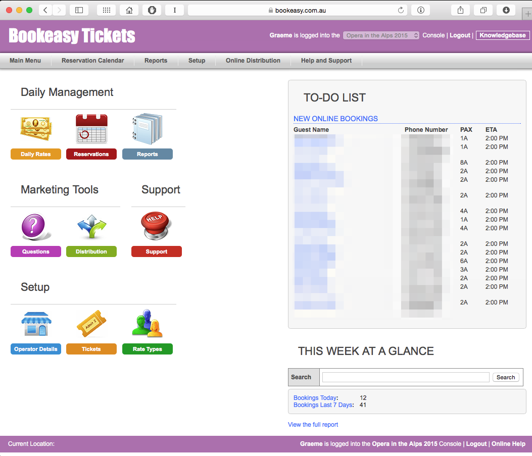 Bookeasy Tickets